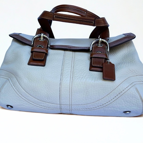 COACH Soho Hampton Flap Handbag | Warm White / Bone - Picture 1 of 3